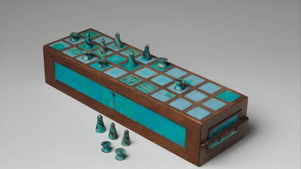 Restored Senet board game