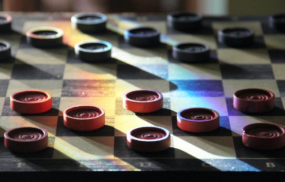 Checkers board