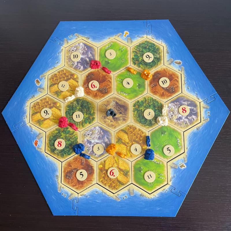 Settlers of Catan beginner setup